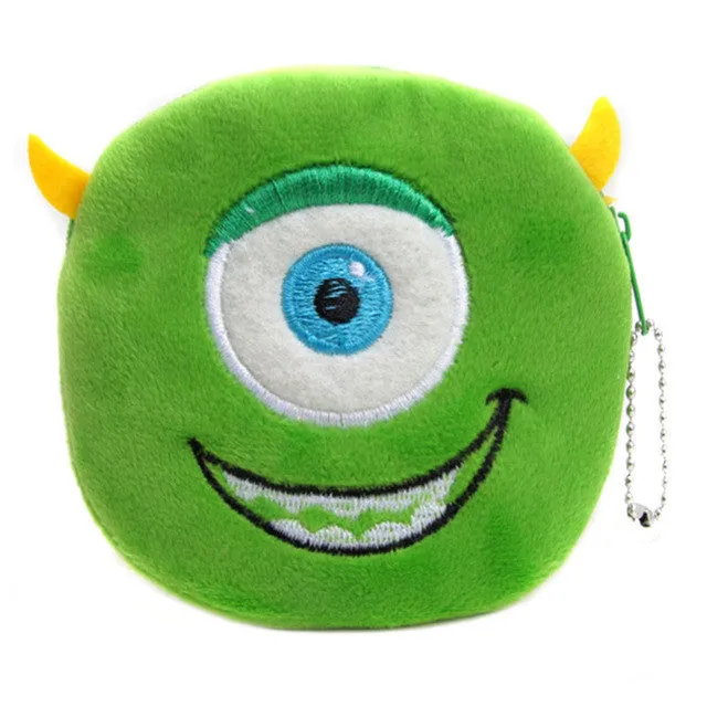 2017 Hot Sale Monster University Cartoon Plush Coin Wallets Children Money Purses Women Mini Storage Bags