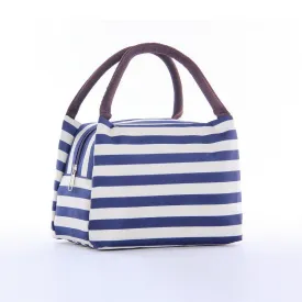 2017 lunch bag Oxford Thermal Food Picnic Lunch Bags for Women kids Men Lunch Box Bag Tote handbag item organizer bold stripe