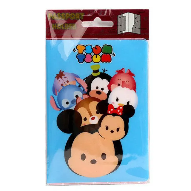 22 Styles For Choose Fashion Cartoon Style 3D Passport Holder PVC Travel Passport Cover Case,14*9.6cm Card & ID Holders