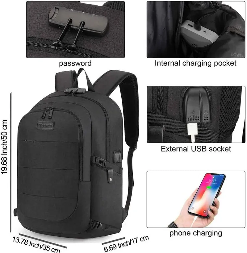 Anti theft, Secured Waterproof Bookbag