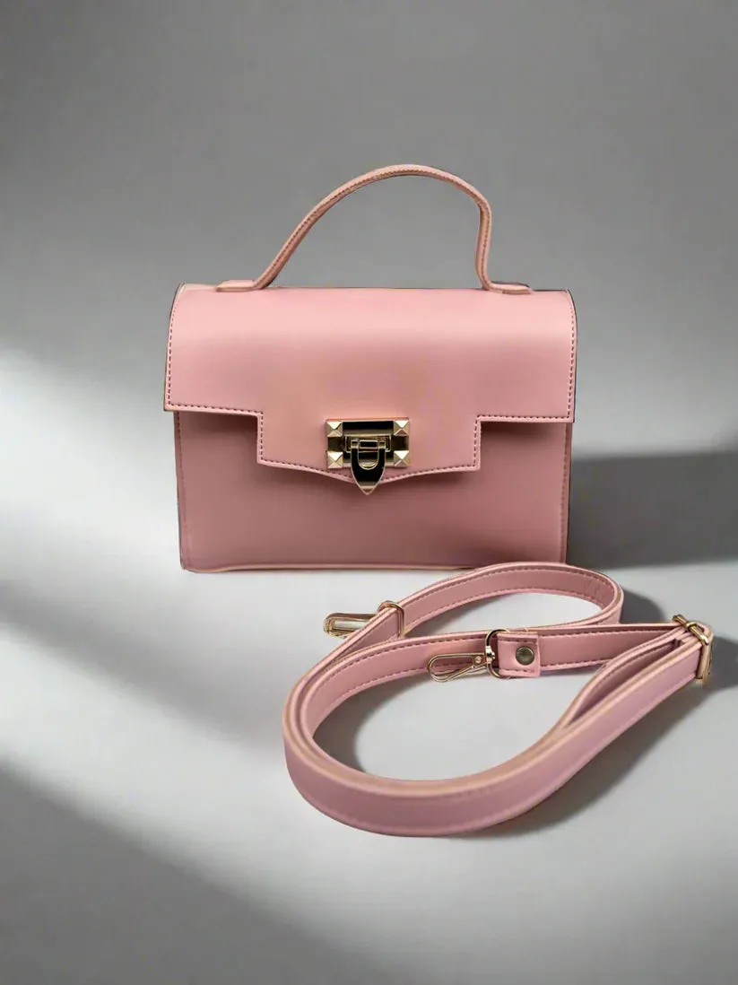 Aurum Chic Crossbody Bag “Light Pink