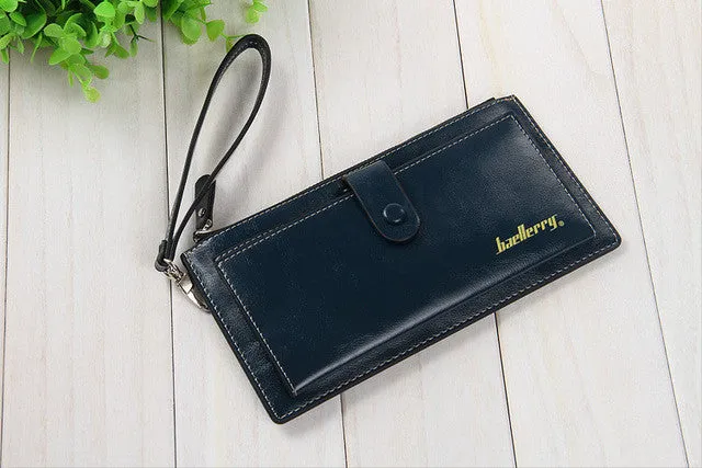 Baellerry Brand Women Long PU Leather Wallet Dollar Price Carteira Clutch Coin Purse Female Wristlet Hand Bag Card Holder