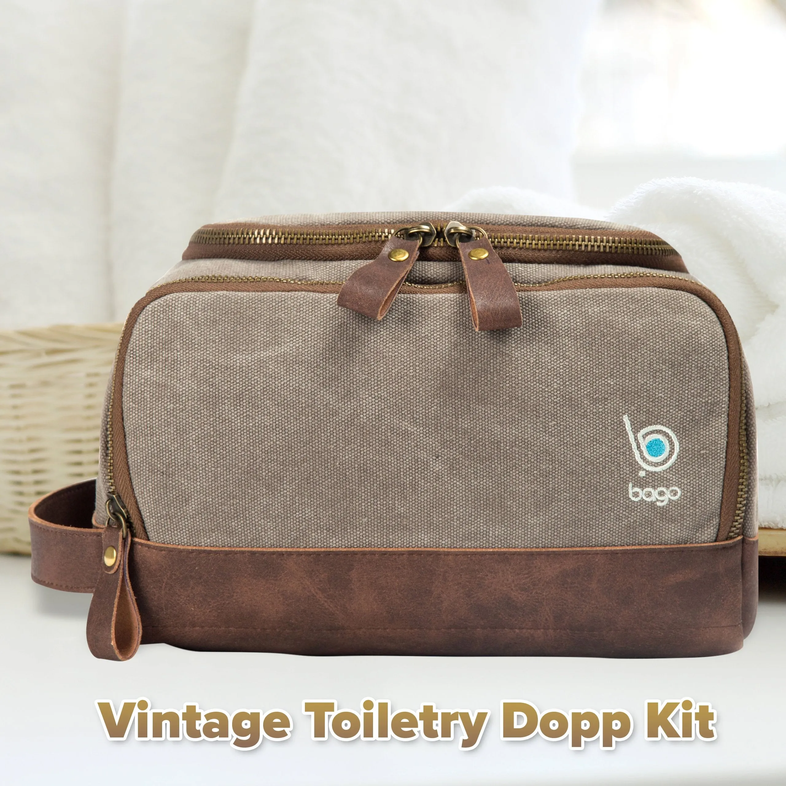 Bago Dopp Kit For Men - Shaving Kit Bags for Men