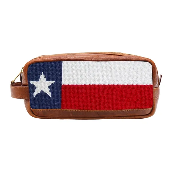 Big Texas Flag Needlepoint Toiletry Bag