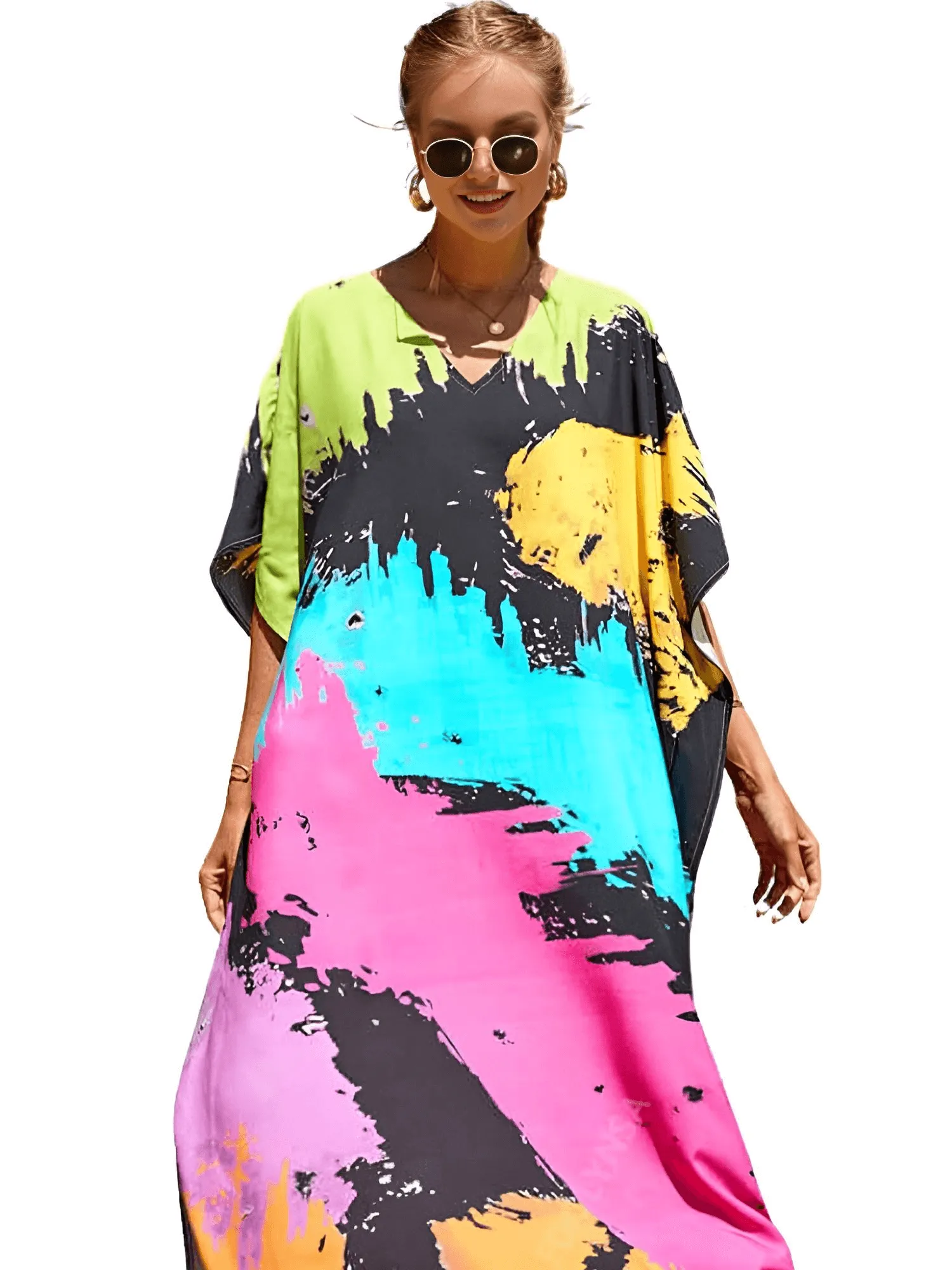 Bohemian V-Neck Batwing Sleeve Caftan For Women - 39 Styles!