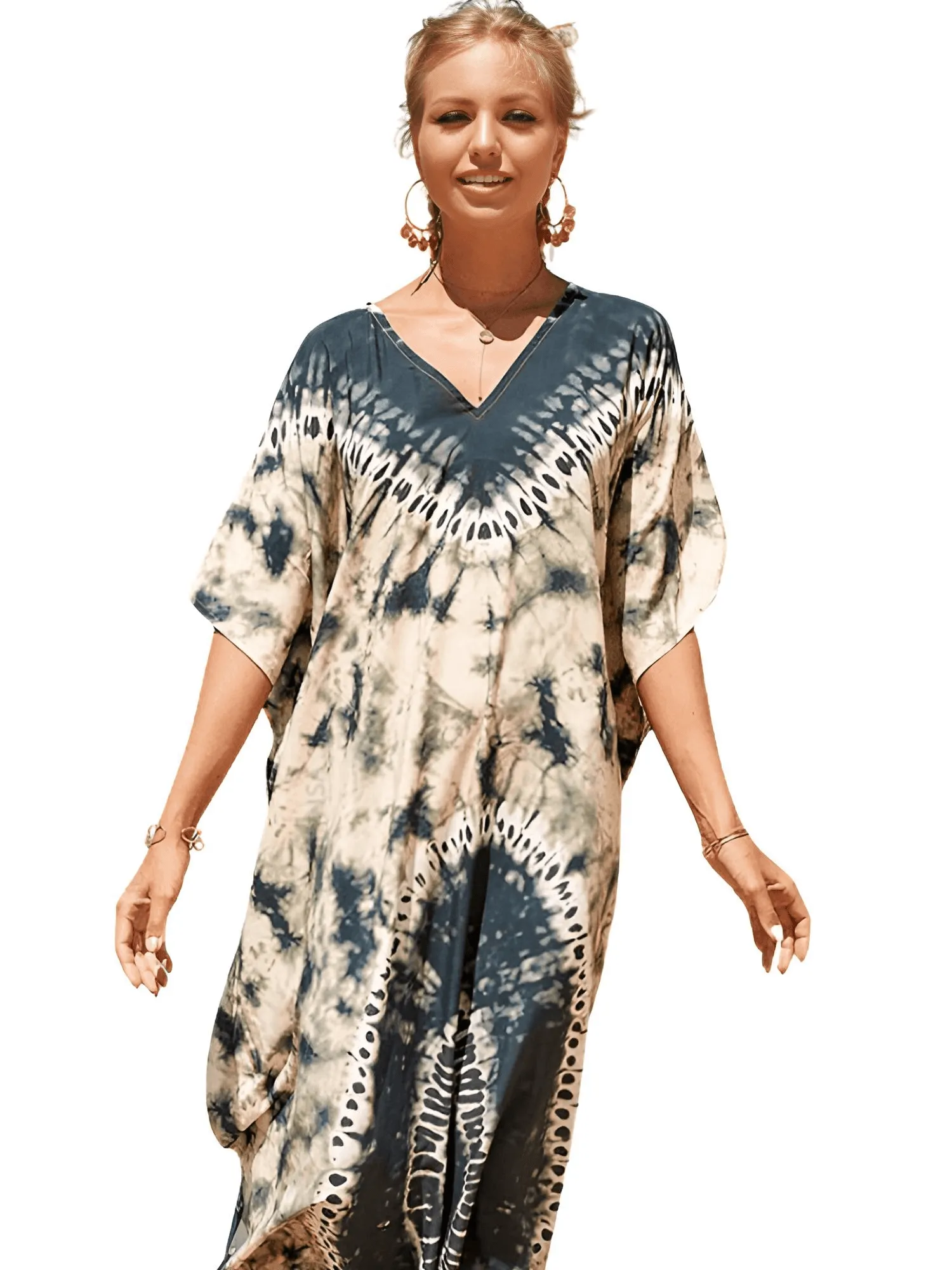 Bohemian V-Neck Batwing Sleeve Caftan For Women - 39 Styles!