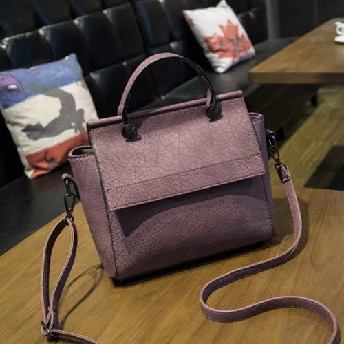 Bolish New Arrival Vintage Trapeze Tote Women Leather Handbags Ladies Party Shoulder Bags Fashion Top-Handle Bags