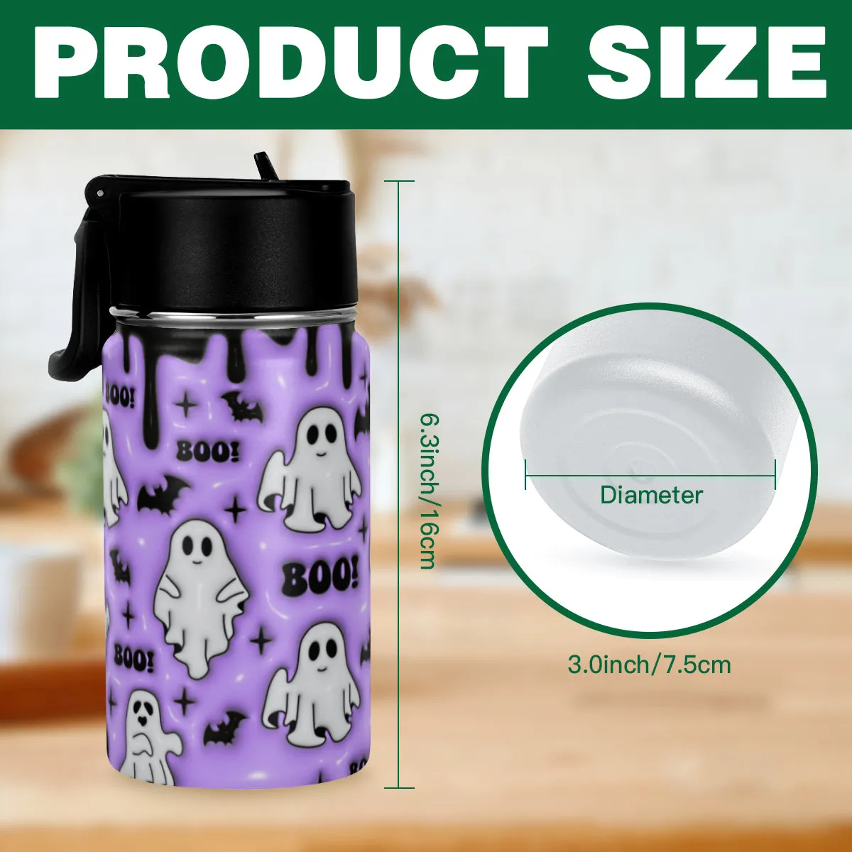 Boo & Ghost Halloween 12oz Tumbler