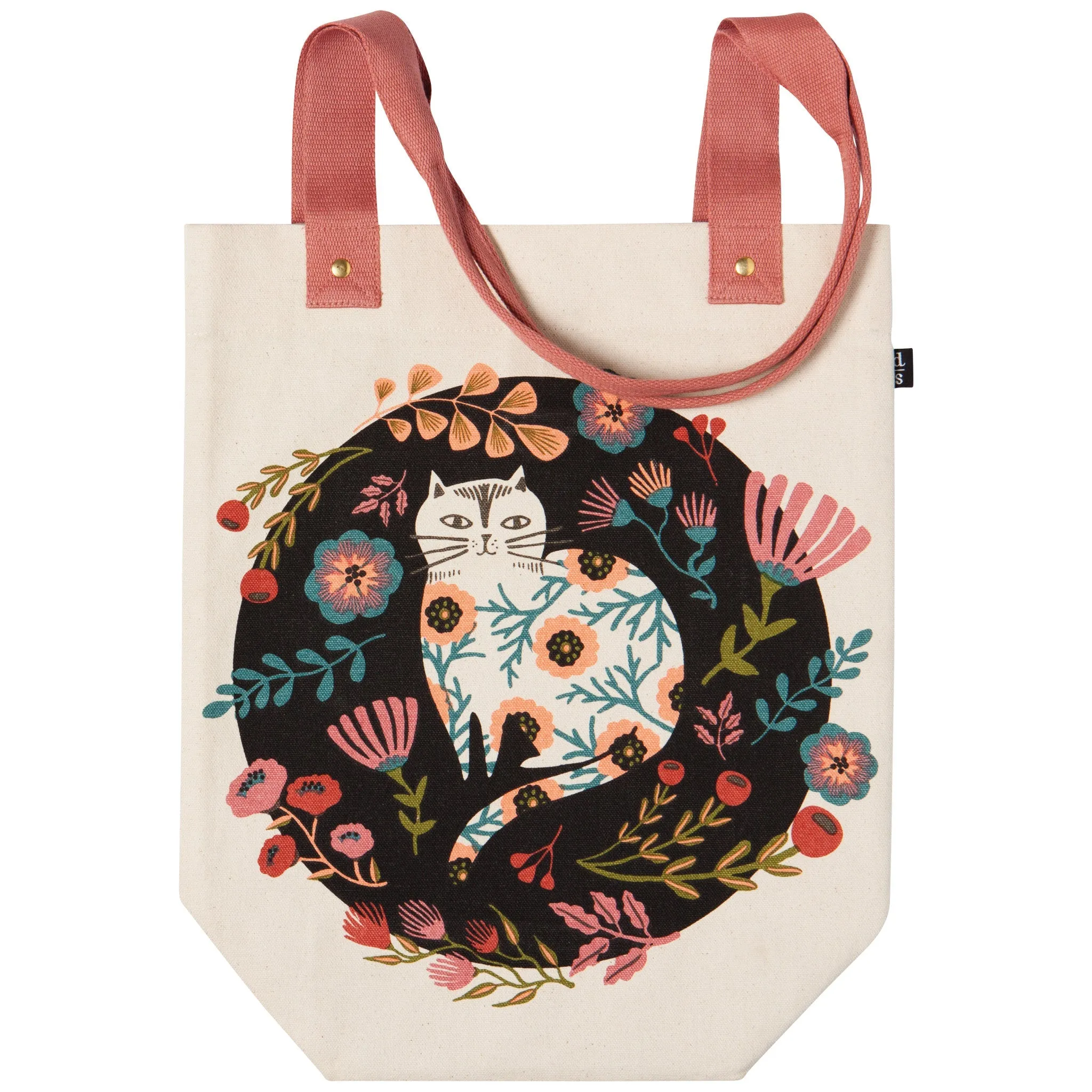 Catbloom - Cotton Tote Bag by Danica