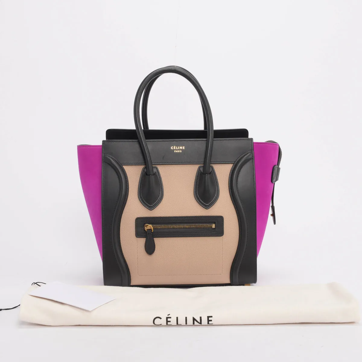 Celine Tri-Colour Micro Luggage Tote