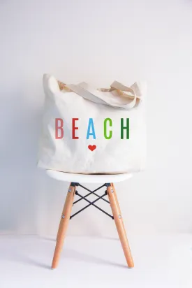 Colorful Beach XL Tote Bag