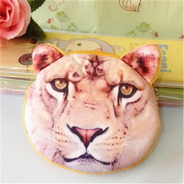 Creative Funny Coin Wallet 3D Cat Cloth Purse Female Mini Coin Bag Children Toys Purses Women Clutch Wholesale