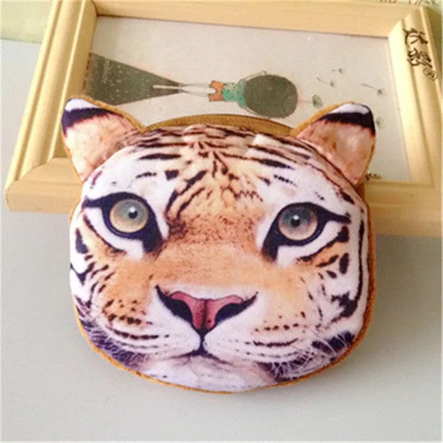 Creative Funny Coin Wallet 3D Cat Cloth Purse Female Mini Coin Bag Children Toys Purses Women Clutch Wholesale