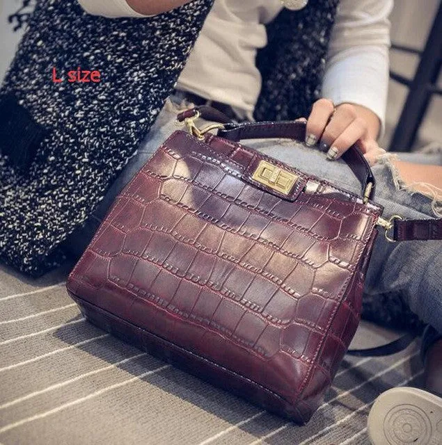 crossbody bags for women New women Messenger bag crocodile PU leather mini cat shoulder bag handbag sac a main femme de marque