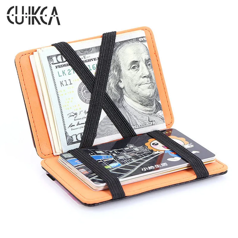 CUIKCA New South Korea Magic Wallet Men's Wallet Magic Money Clips Men Purse Fashion Wallet Ultrathin Small Originality Wallet