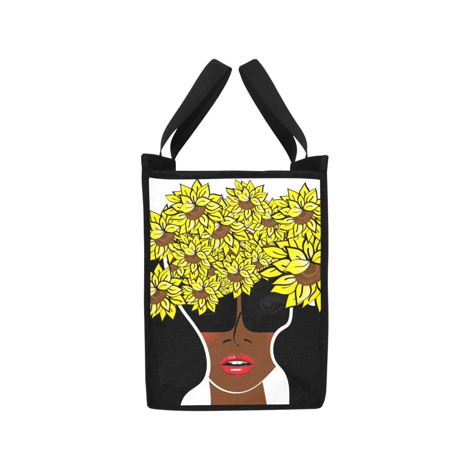 Custom Order AMMA JO Cocoa Sunflower Tote Picnic Tote Bag