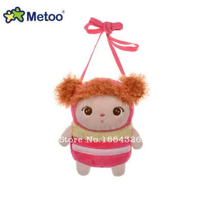 Cute Cartoon Backpack Genuine METOO keppel Bags Angela Plush Shoulder Bag for Women Girls for Birthday Christmas Children Gifts