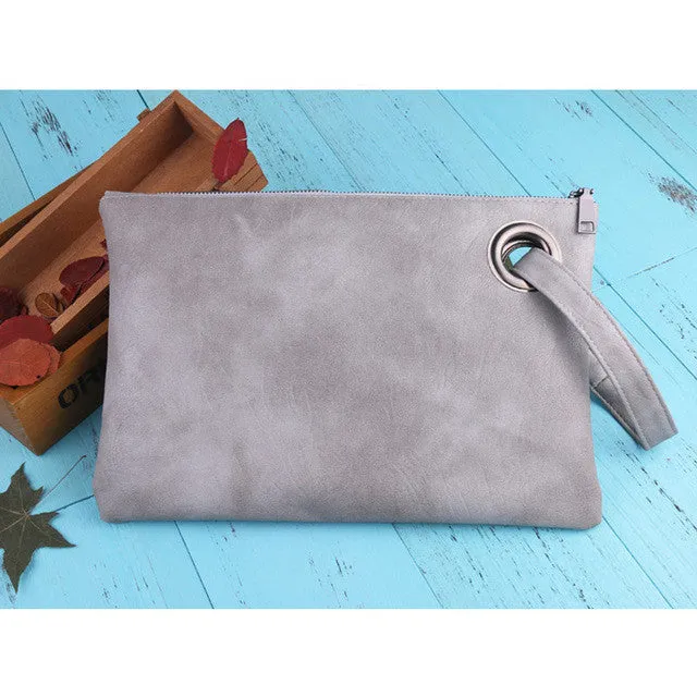 DAUNAVIA Fashion women's clutch bag leather women envelope bag clutch evening bag female Clutches Handbag free shipping ND001