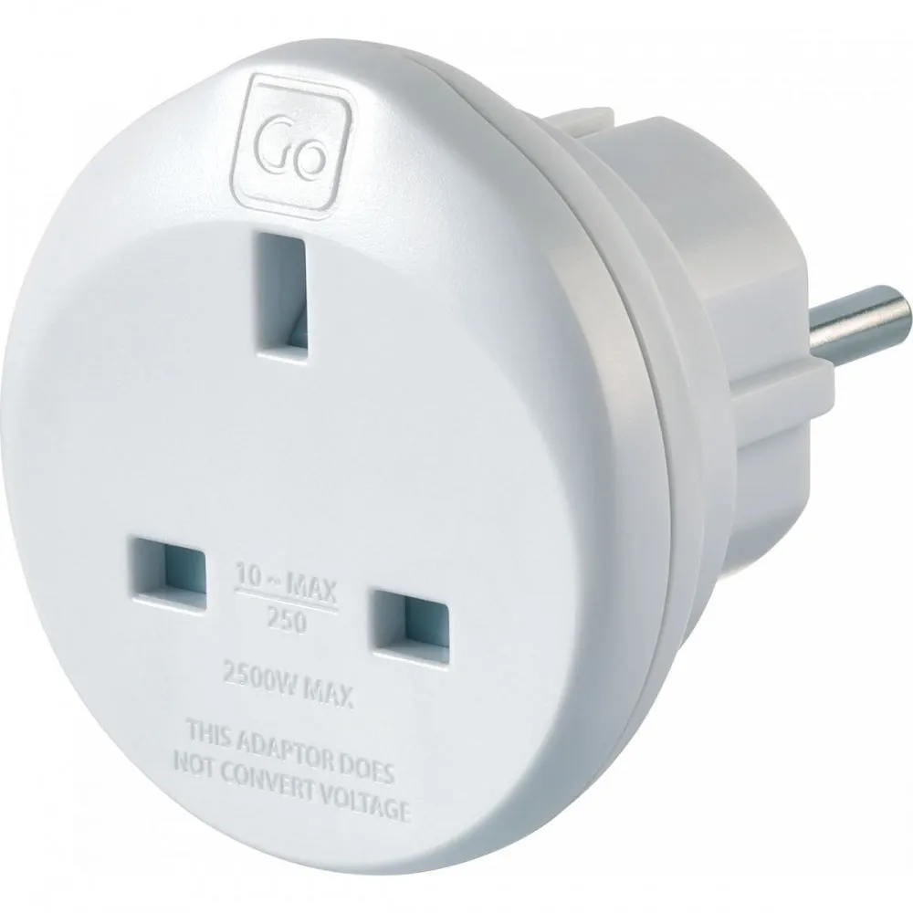 Design Go UK-EU Travel Adaptor