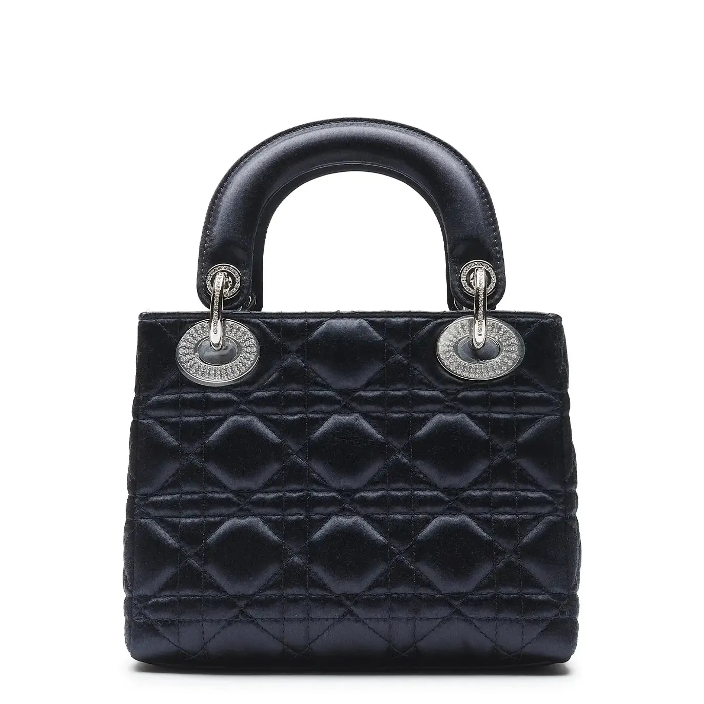 Dior Lady Dior Lady Diana Limited Edition Satin Blue Mini Handbag