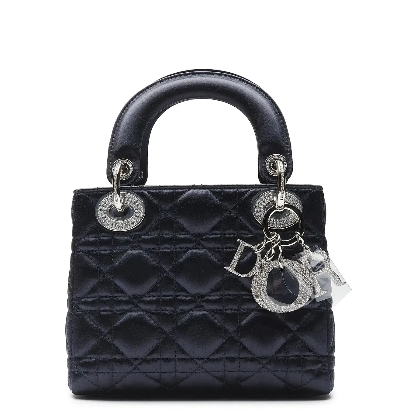 Dior Lady Dior Lady Diana Limited Edition Satin Blue Mini Handbag