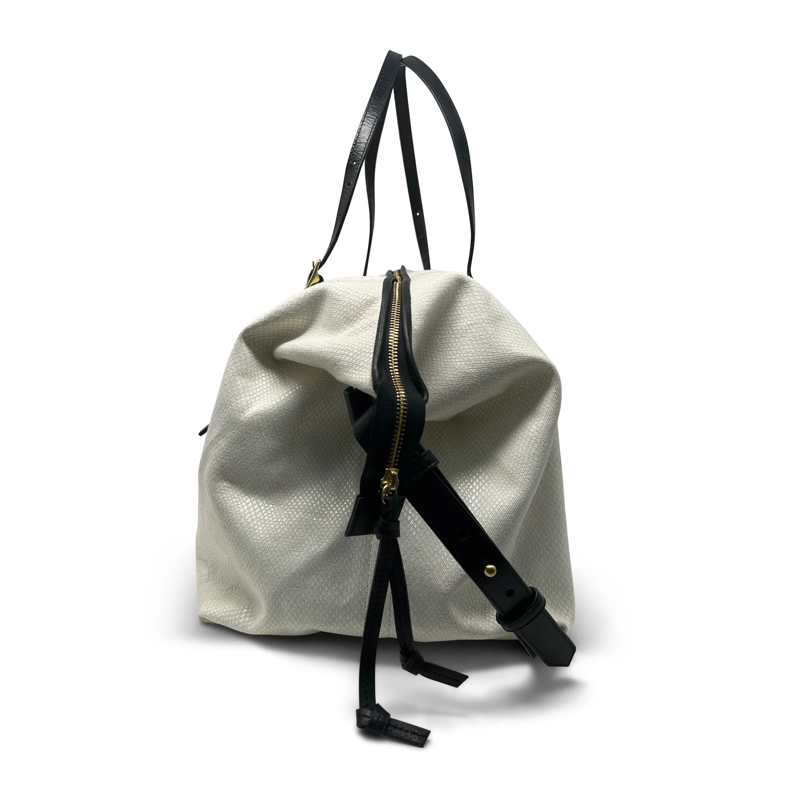 Ecru Cobra Canvas Crossbody