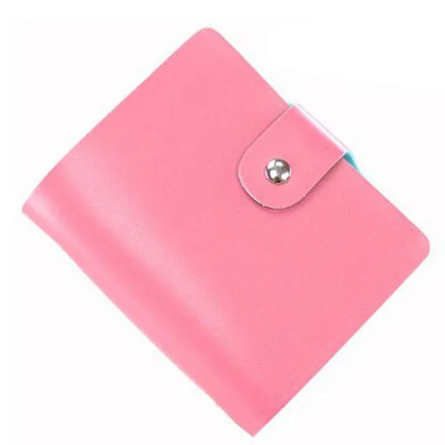 Elvasek Fashion Business Credit Card Holder Bags Leather Bank Card Bag 40-64 Cards Case ID Holders Card Keepers LS6534