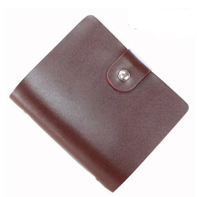 Elvasek Fashion Business Credit Card Holder Bags Leather Bank Card Bag 40-64 Cards Case ID Holders Card Keepers LS6534