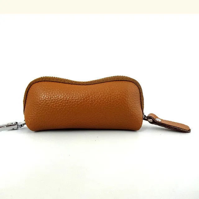 Fashion Luxury Unisex Door Car Key Genuine Leather Keychain Holder Bag Purse Key Wallet Case Wholesales