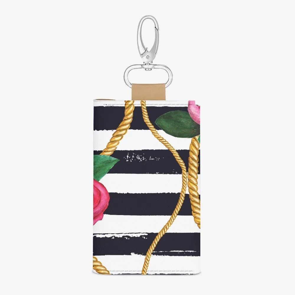 Floral Charm Key Holder Case