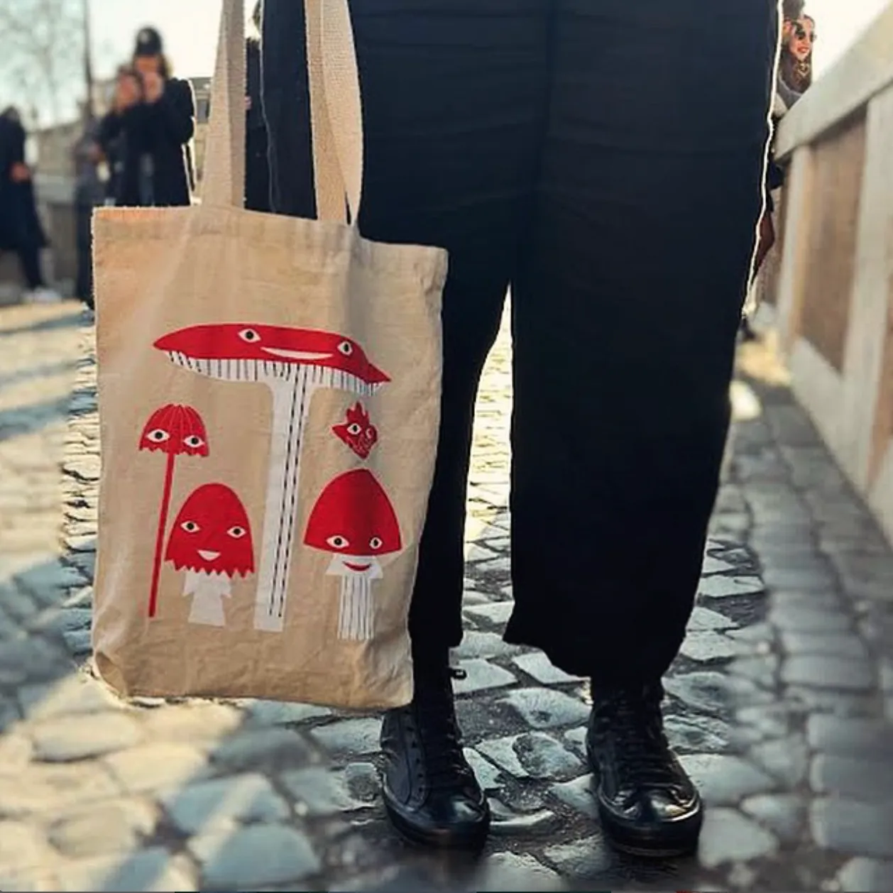 Friendly Mushroom Tote Bag