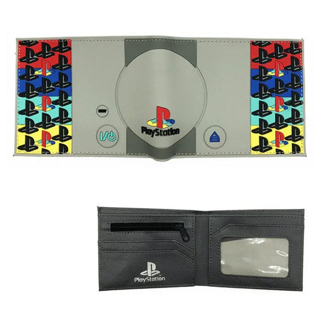 FVIP Playstation Wallet Game Playstation Control Shape Coin Purse With Card Holder For Young