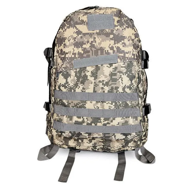 Guapabien Men Camouflage Backpack Velcro Black Military Backpack Army Green Big Male Rucksack Oxford Travel Waterproof Backpack