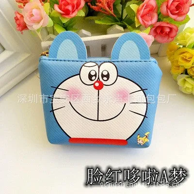 Hello Kitty Cat Coin Purse Female Hasp kawaii Coin Wallet Girls Mini Silicone mickey Key Chain Pouch Kumamon Wallet Coin Bag