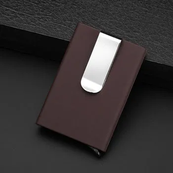 High QualitId metal credit card holder Automatic card sets business aluminum wallet color card sets RFID wallet passport holder