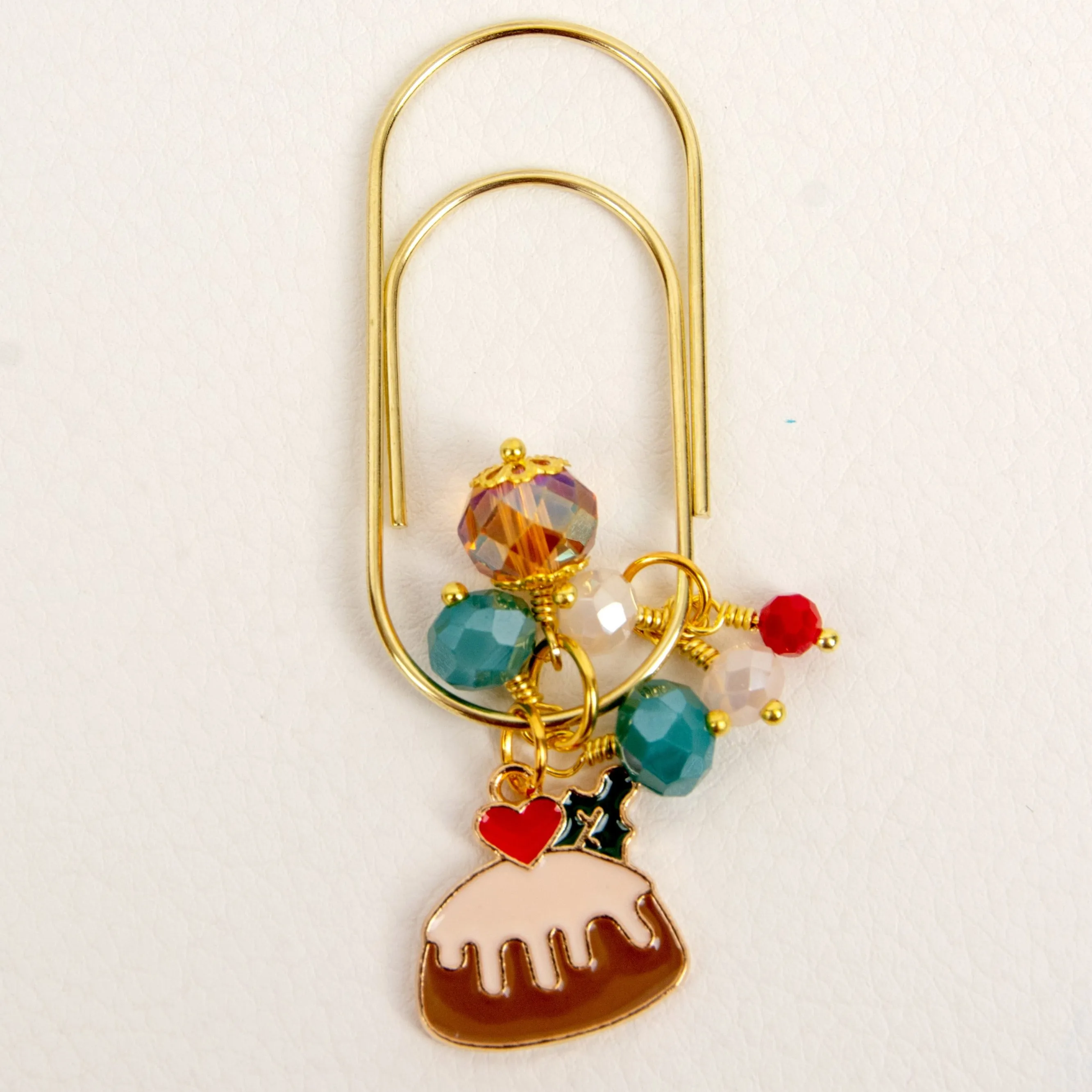 Holiday Cake Dangle Planner Clip or Charm