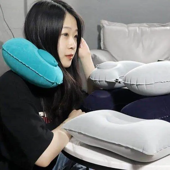 Inflatable Portable Comfy Travel Neck Pillow