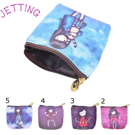 JETTING Womens Wallet Card Holder Coin Purse Girls Change Pocket Pouch Bag Cartoon PU Leather Children Wallet Small Keys Case