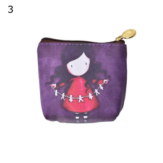 JETTING Womens Wallet Card Holder Coin Purse Girls Change Pocket Pouch Bag Cartoon PU Leather Children Wallet Small Keys Case