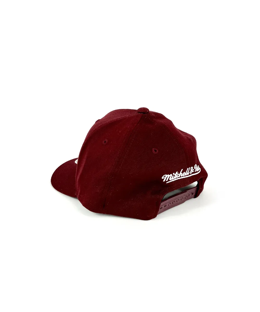 LA Raiders Snapback Hat by Mitchell & Ness (Burgundy)