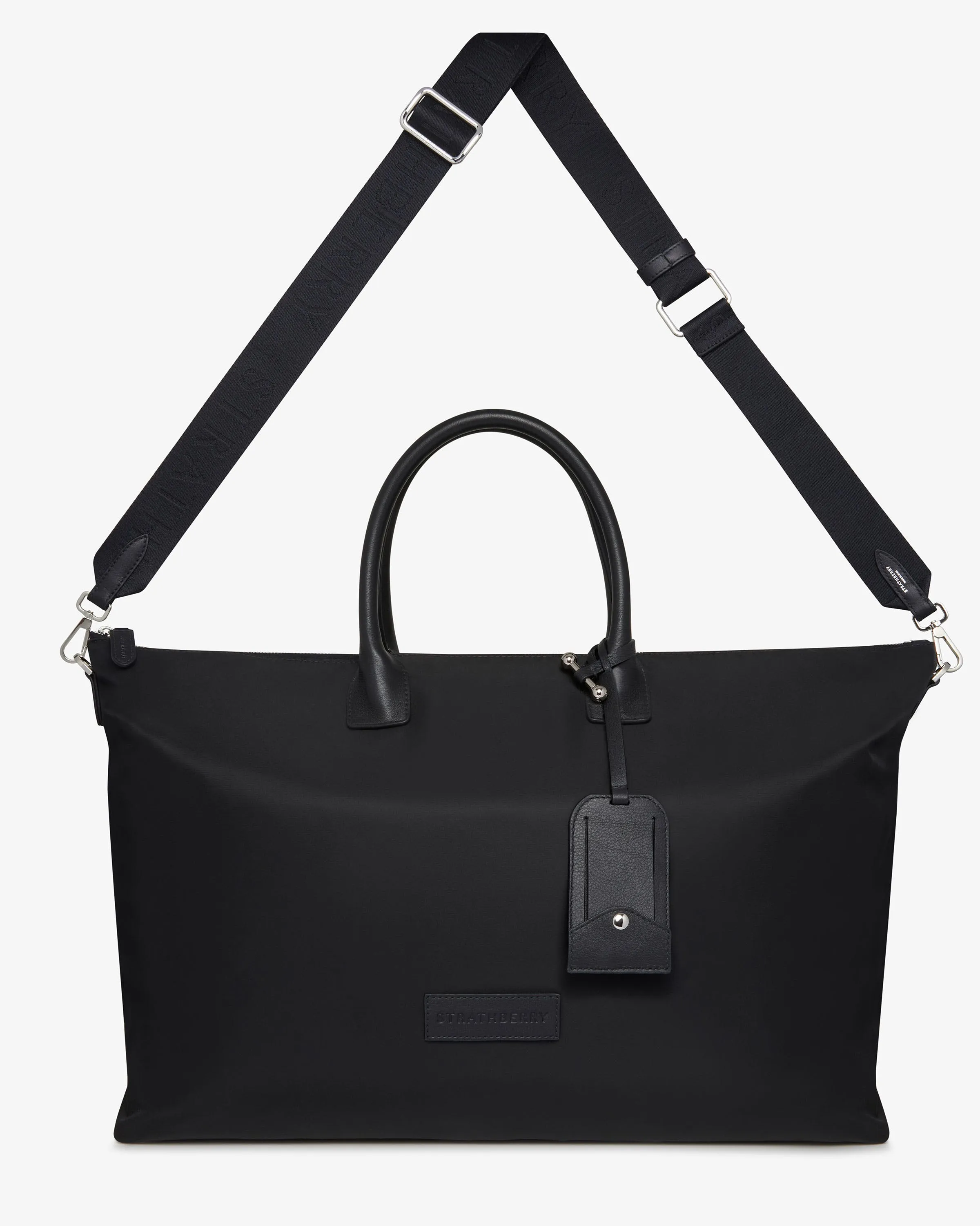 Large Travel Tote - Black Nylon