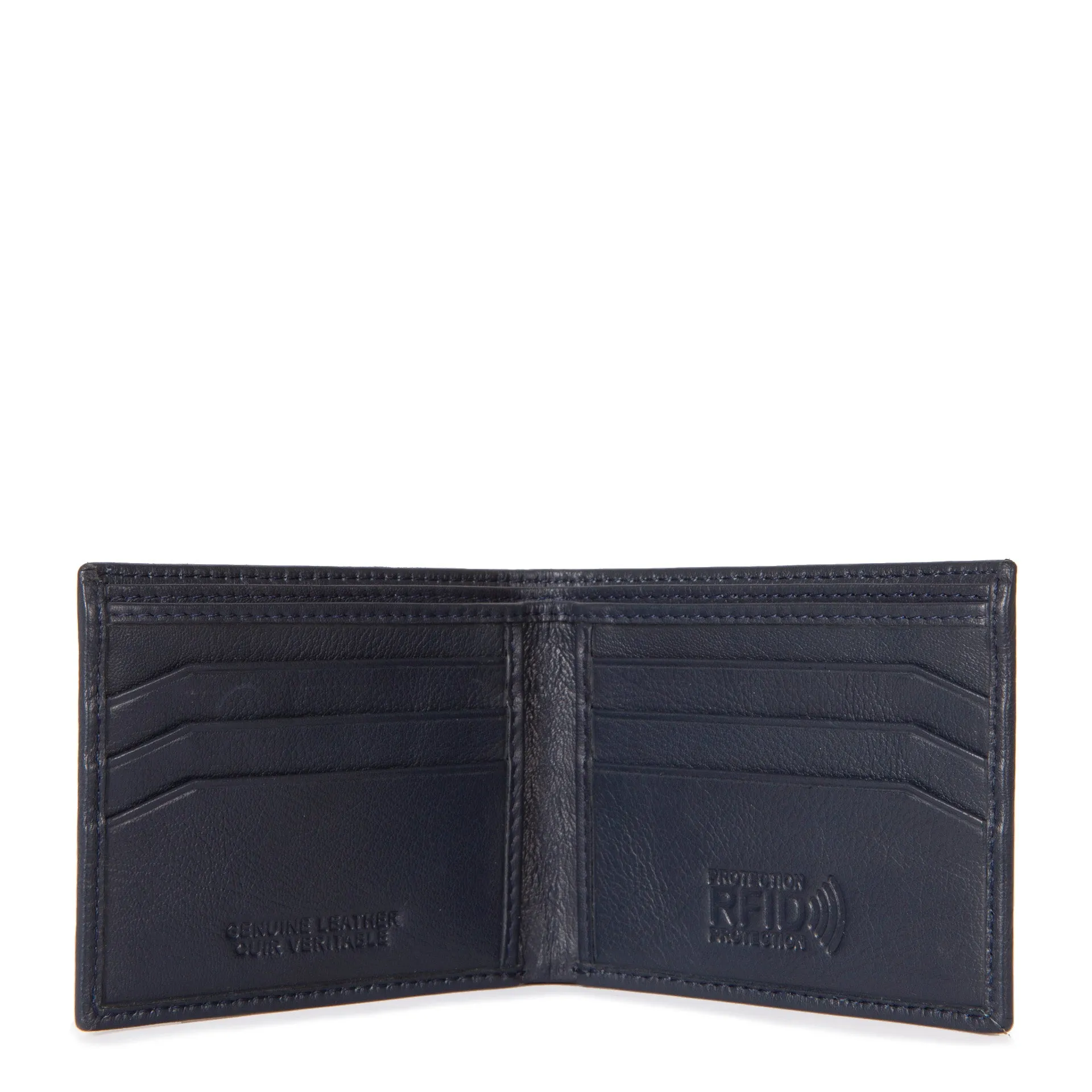 Leather Slim Fold RFID Wallet