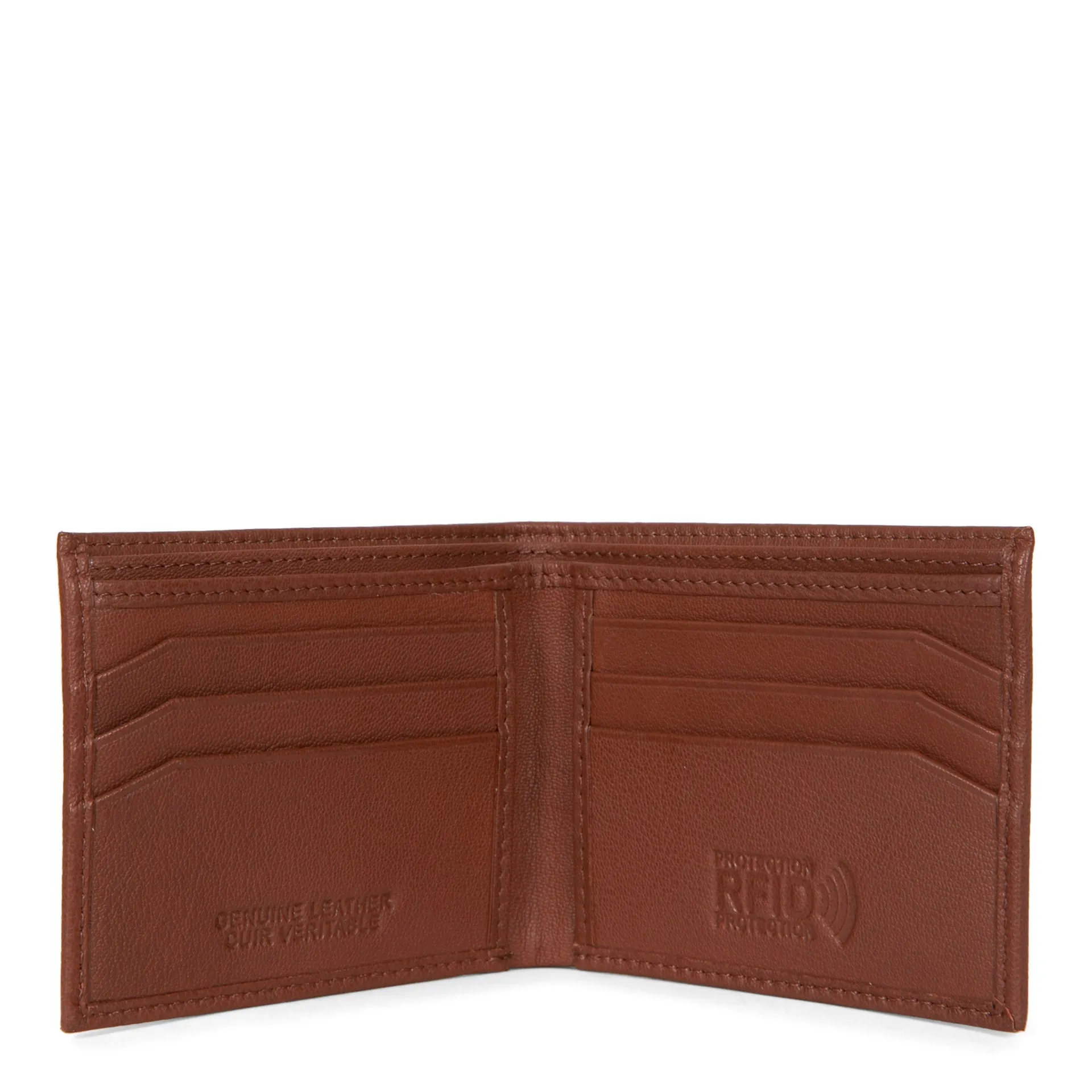 Leather Slim Fold RFID Wallet