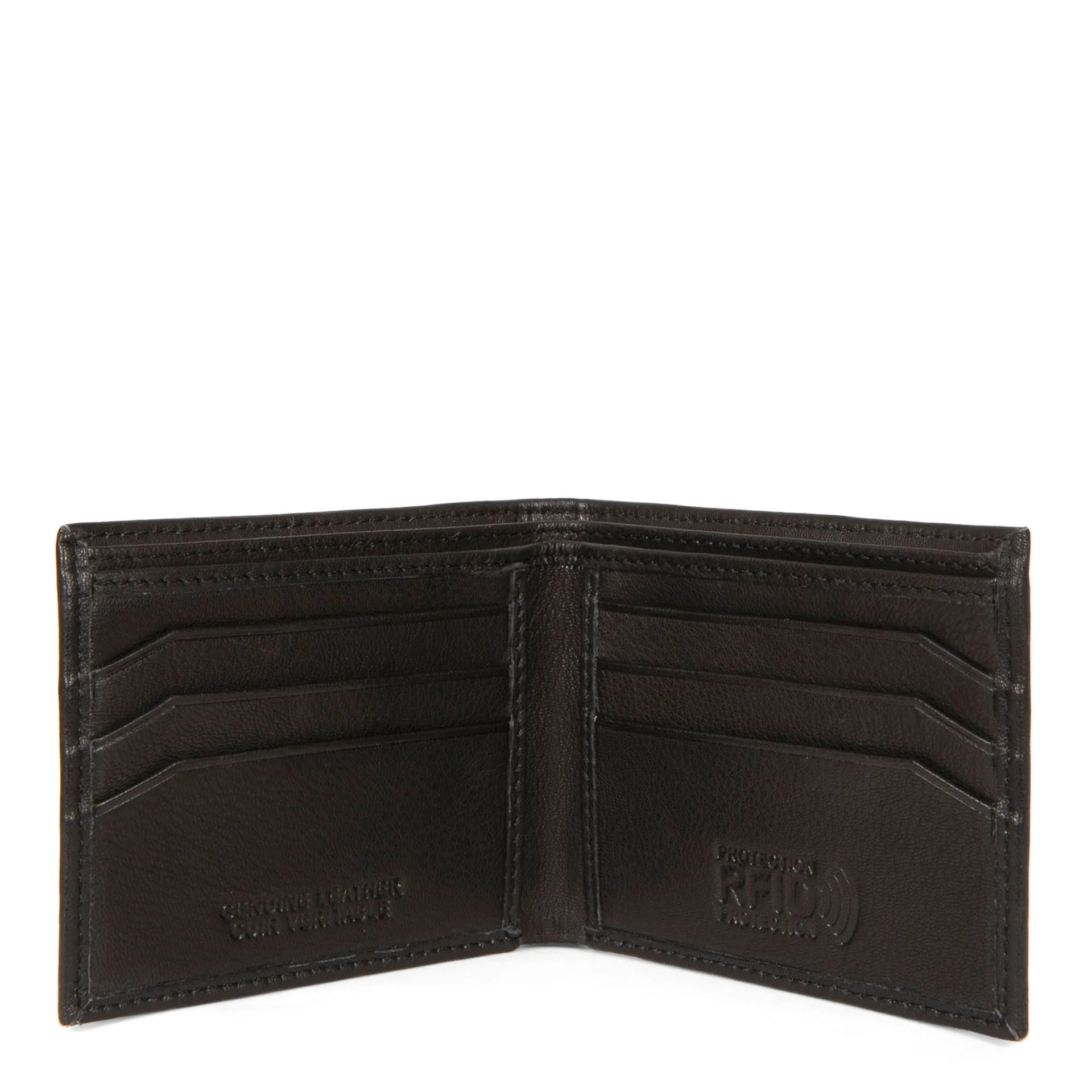 Leather Slim Fold RFID Wallet