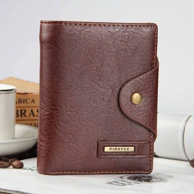 Leather wallet with coin pocket photo window men wallets quality guarantee zipper money bag hasp purse men small clutch