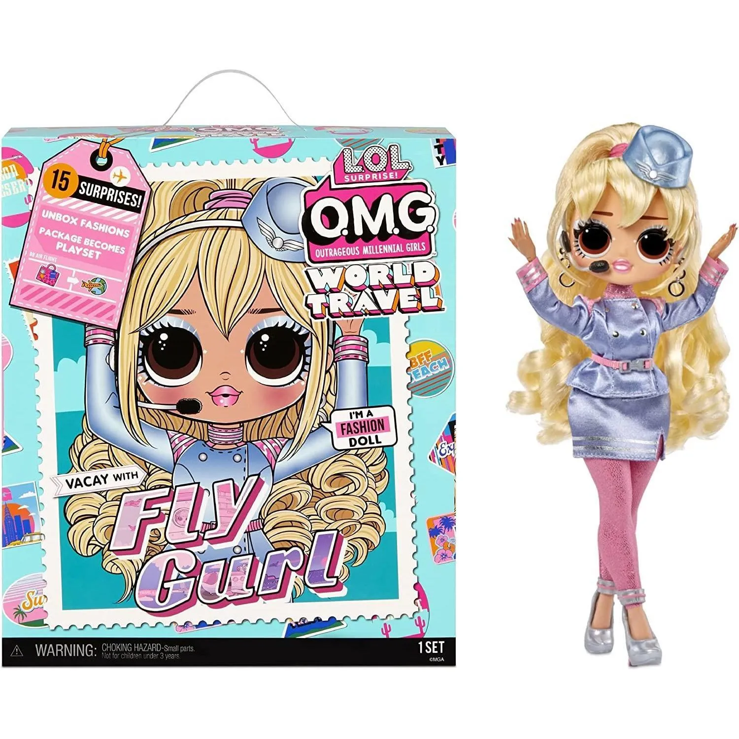 LOL Surprise OMG World Travel Fly Gurl Doll