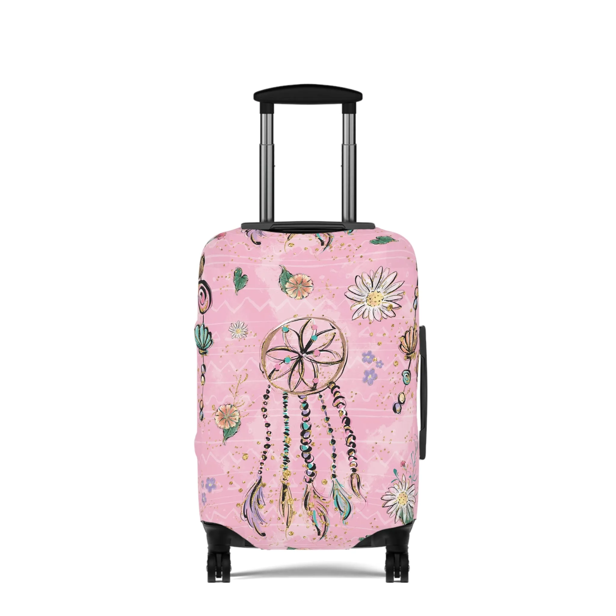 Luggage Cover, Pink Dreamcatcher