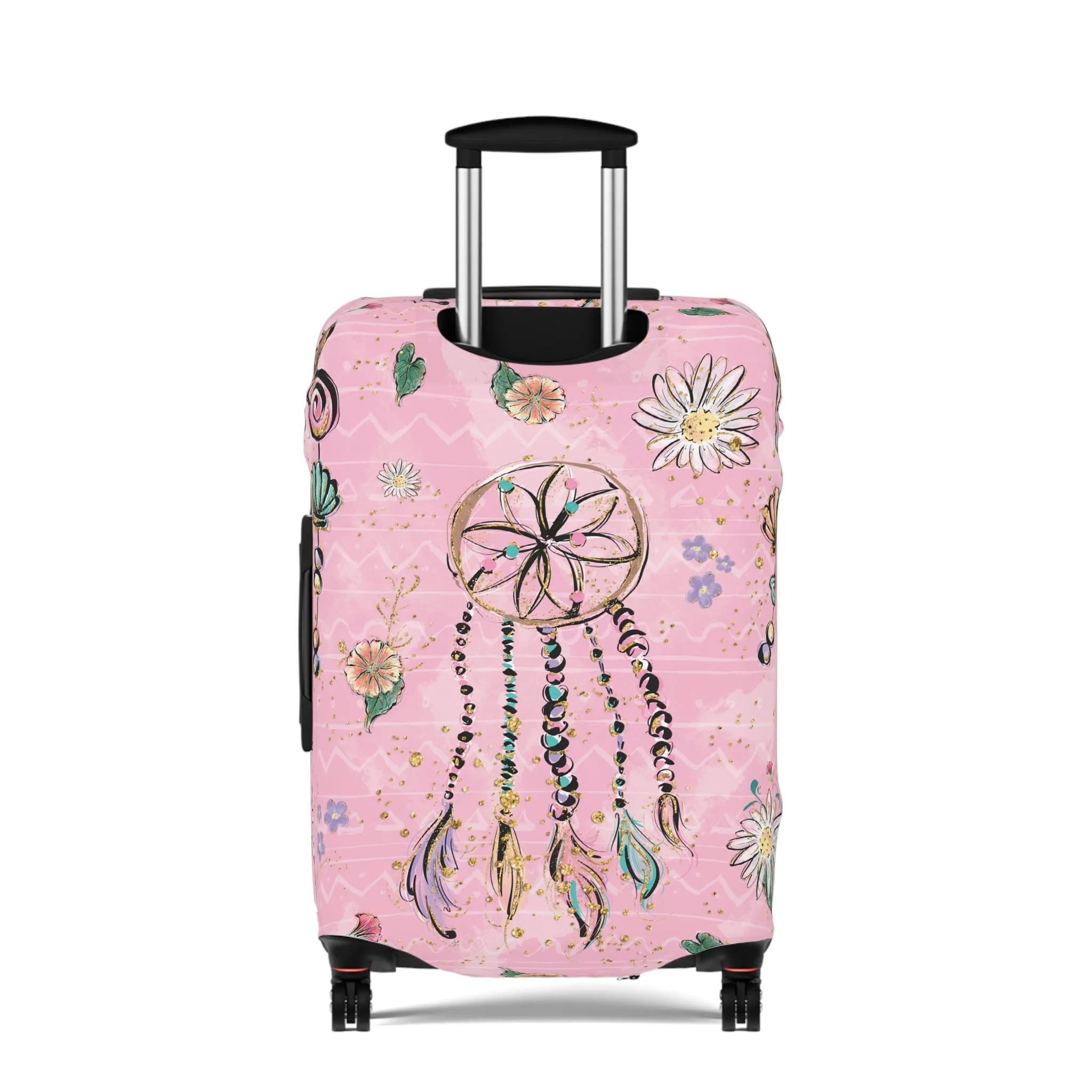 Luggage Cover, Pink Dreamcatcher