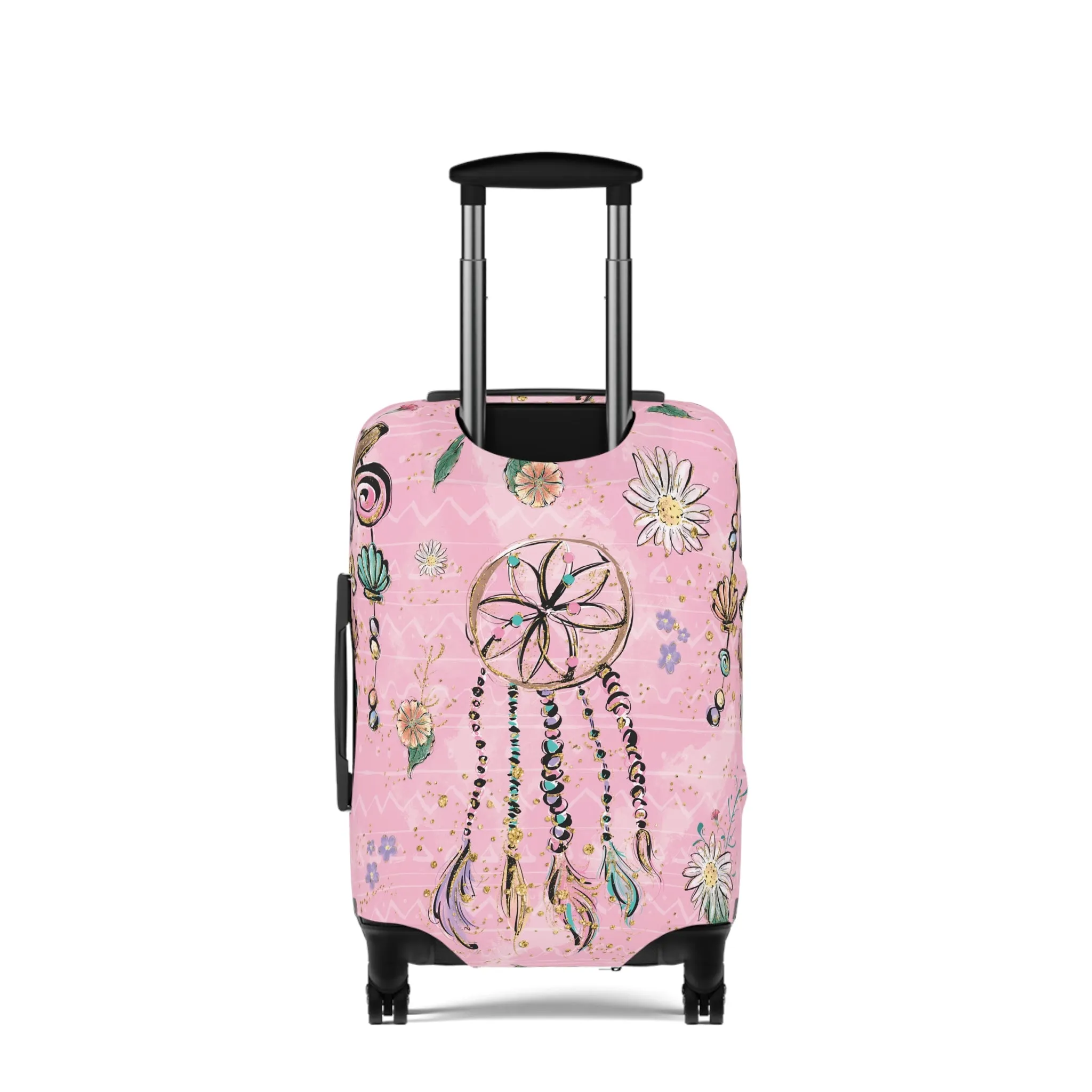 Luggage Cover, Pink Dreamcatcher