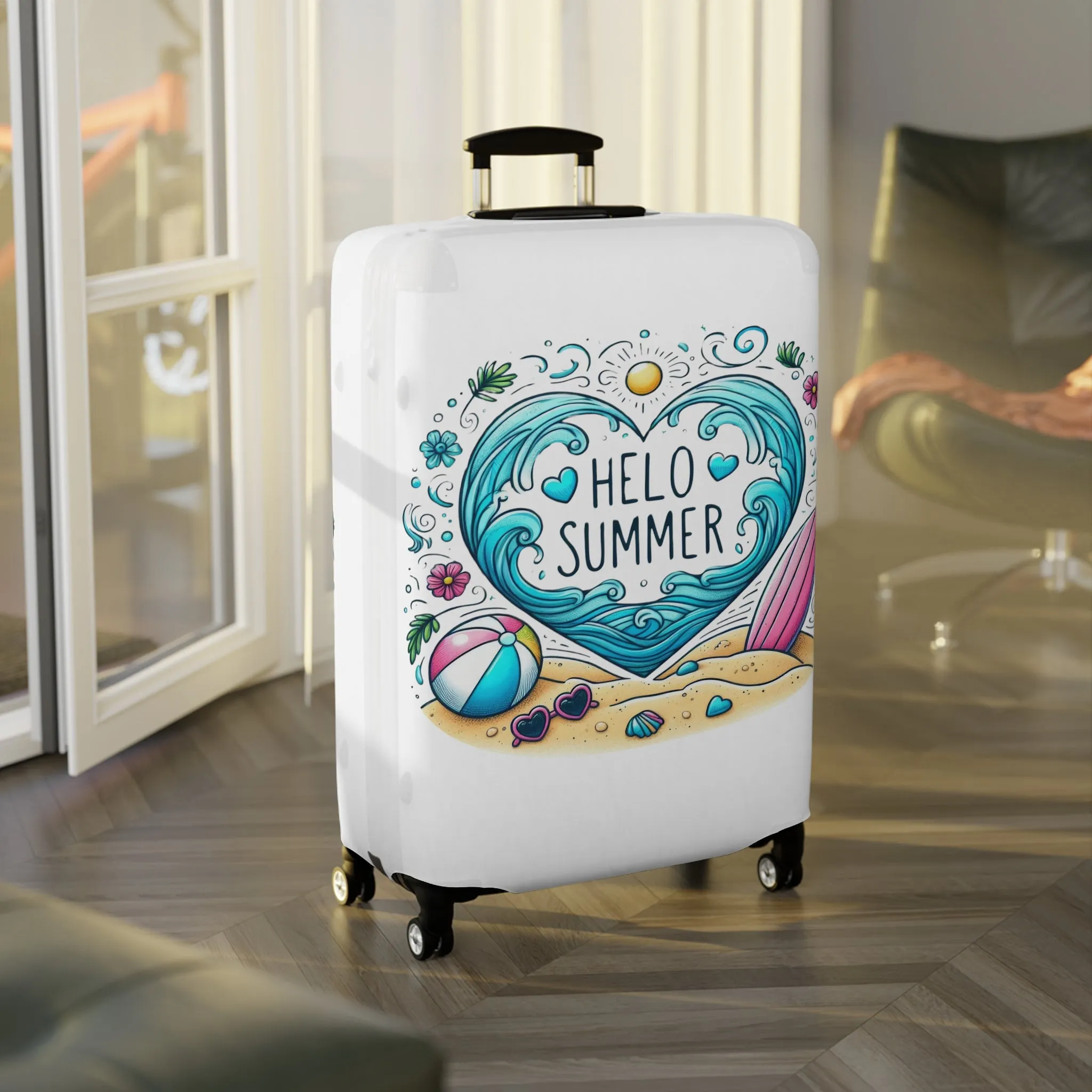 Luggage Cover, Travel, Hello Summer, awd-4017